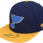 Justin Faulk St. Louis Blues Autographed Blue Snapback Cap - Limited Edition of