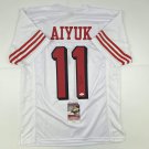 Autographed/Signed Brandon Aiyuk San Francisco White Alternate Football Jersey J
