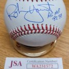 Autographed Robin Yount"Al MVP 82, 89" Official Major League Baseball JSA Witnes