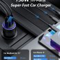 130W USB C Car Charger, PD 100W PPS 45W QC 30W Type C Super Fast Charging LED Ci