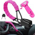 Steering Wheel Lock Anti-Theft Device, Car Theft Prevention Device Safety Kit wi