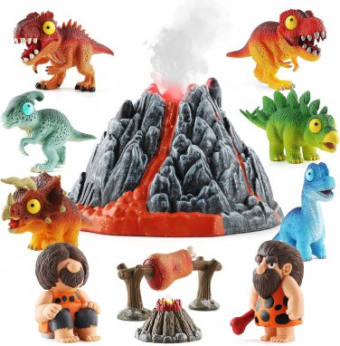 Dinosaur Volcano Kit Bigfoot Adventure Playset Toys for Kids Volcanic Eruption M