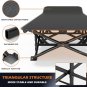 Camping Cot for Adults with Cushion Comfortable,Portable Folding Bed for Sleepin