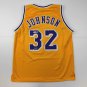 Facsimile Autographed Earvin Magic Johnson Los Angeles LA Yellow Reprint Laser A