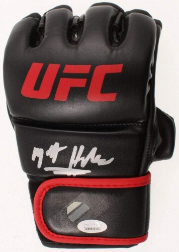 Matt Hughes Signed Autographed UFC Glove JSA Authenticated Right Black/Red - Aut