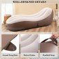 Inflatable Couch Wavy Air Sofa Inflatable Lounger,Blow up Couches for Camping