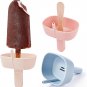 3 Pack Drip Free Silicone Popsicle Holders with Straw, Popsicle Holders for Kid