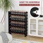 Wine Rack Freestanding Floor - 8 Tiers Wine Bottle Holder 72 Bottle Stackable Wi