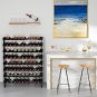 Wine Rack Freestanding Floor - 8 Tiers Wine Bottle Holder 72 Bottle Stackable Wi
