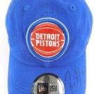 New Era Adjustable Detroit Pistons Cap Hat Signed by Reggie Jackson #1 Auto - Au