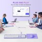 UHURU Purple Wireless Keyboard and Mouse, Keyboard and Mouse Combo with Mouse Pa
