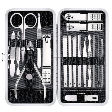 Manicure Set Nail Clippers Pedicure Kit -18 Pieces Stainless Steel Manicure Kit,