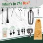 Mixology Bartender Kit with Stand and Recipe Book, Cocktail Shaker Set of 19, Ba