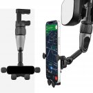 Rearview Mirror Phone Holder, Car Phone Holder Mount, 360-Degree Rotatable and A