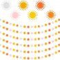6Pcs Boho Sun Garlands Banners First Trip around the Sun Birthday Decorations Fe