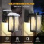 Black Waterproof Wall Mount Exterior Outdoor Wall Light with GFCI Outlet Built I