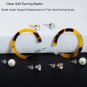 Earring Backs for Studs 200Pcssoft Clear Ear Safety Back Pads Backstops Bullet C