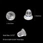 Earring Backs for Studs 200Pcssoft Clear Ear Safety Back Pads Backstops Bullet C