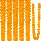 5PCS Artificial Marigold Garlands, Marigold Flowers Garland 5 Feet Long Diwali D