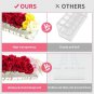 Transparent Acrylic Vase Rectangular Flower Holder Long Acrylic Vase with Holes