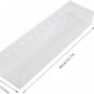 Transparent Acrylic Vase Rectangular Flower Holder Long Acrylic Vase with Holes