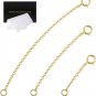 Gold Necklace Extenders 14K Gold Plated Extender Chain 925 Sterling Silver Exten