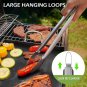 2 Pieces Grill Set BBQ Accessories - Heavy Duty Stainless Steel Tongs & Fork - B