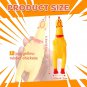 12 Pcs Rubber Chicken,Squeeze Chicken,Screaming Chicken Dog Toys,Yellow Squaking