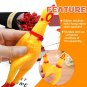 12 Pcs Rubber Chicken,Squeeze Chicken,Screaming Chicken Dog Toys,Yellow Squaking