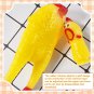 12 Pcs Rubber Chicken,Squeeze Chicken,Screaming Chicken Dog Toys,Yellow Squaking