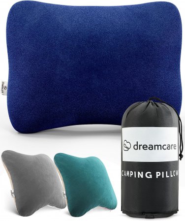 Camping Pillow, Memory Foam Travel Pillow, Camping Accessories - Small Pillow Ca