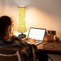 beside Table Lamp for Bedroom Set of 2, Table Lamps with USB a C Ports Prong AC