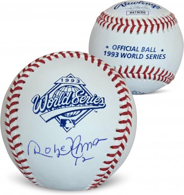 Roberto Alomar Autographed Toronto 1993 World Series Signed Baseball JSA COA wit