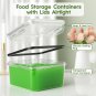 36-Piece Food Storage Containers with Lids Airtight(18 Containers & 18 Lids), Pl