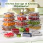 36-Piece Food Storage Containers with Lids Airtight(18 Containers & 18 Lids), Pl