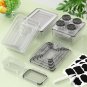36-Piece Food Storage Containers with Lids Airtight(18 Containers & 18 Lids), Pl