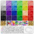 5342 PCS Clay Beads Bracelet Making Kit, 24 Colors Flat Heishi Beads for Jewelry