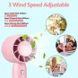 Portable Fan, Personal Fan Handheld Fan Rechargeable Mini Fan USB Small Desk Fan