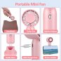 Portable Fan, Personal Fan Handheld Fan Rechargeable Mini Fan USB Small Desk Fan