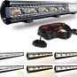 20 Inch 126W LED Light Bar White/Amber Flasing Strobe Light with Six Modes Drivi