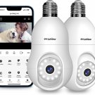 4MP Bulb Security Camera 2.4Ghz,360° 2K Security Cameras Wireless Outdoor Indoor