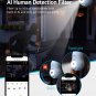 4MP Bulb Security Camera 2.4Ghz,360° 2K Security Cameras Wireless Outdoor Indoor