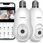 4MP Bulb Security Camera 2.4Ghz,360° 2K Security Cameras Wireless Outdoor Indoor