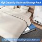 Fixwal under Bed Storage with Wheels, Foldable Underbed Rolling Storage Organiza