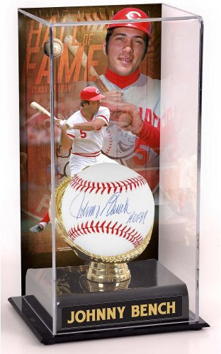 Johnny Bench Cincinnati Reds Autographed Baseball with "HOF 89" Inscription and
