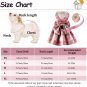 4 Pcs Plaid Dog Dress Bow Tie Harness Leash Set Harness Dress Small Dogs Cute Do