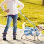 4 Pcs Plaid Dog Dress Bow Tie Harness Leash Set Harness Dress Small Dogs Cute Do
