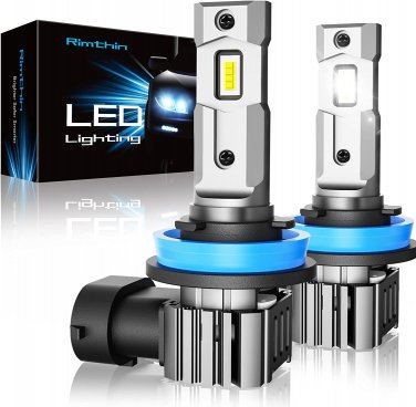 Rimthin  LED Bulbs, 60W 16000 LM Super Bright LED Lights with Cooling Fan, 6000K