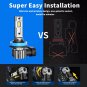 Rimthin LED Bulbs, 60W 16000 LM Super Bright LED Lights with Cooling Fan, 6000K
