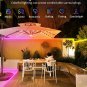 Kimdelee 50Ft 100Ft Waterproof IP68 Outdoor Led Strip Lights, 24V RGB Outdoor Li